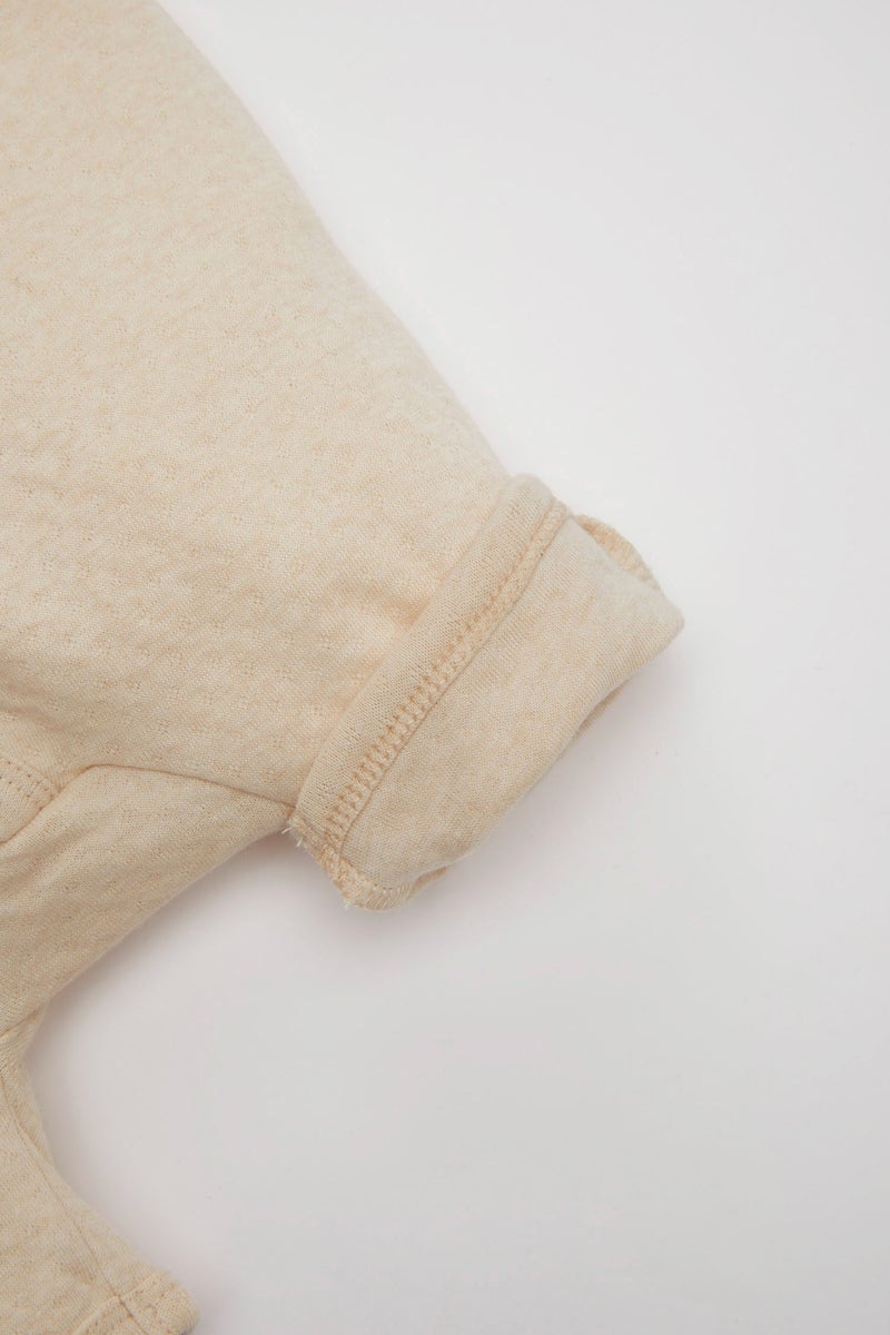 DeFacto Beige BabyGirl Baby Girl Newborn Short Sleeve Jumpsuit Casual - Image 5